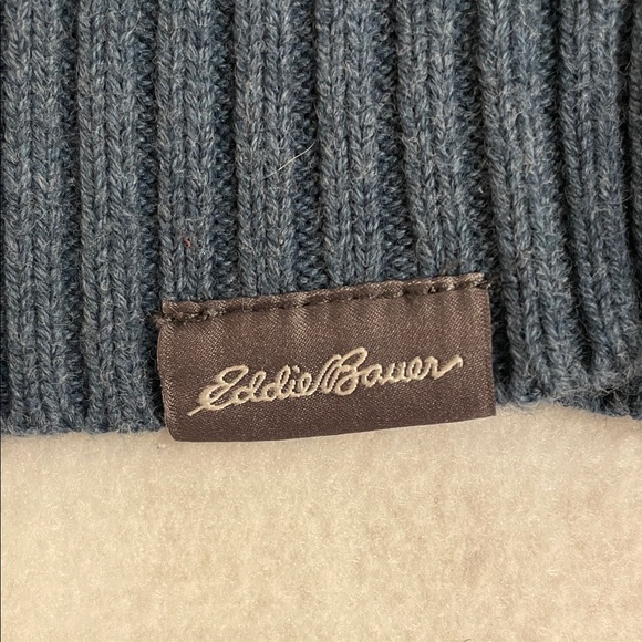 Eddie Bauer Men's Crewneck Sweater in Deep Blue - Picture 3 of 5